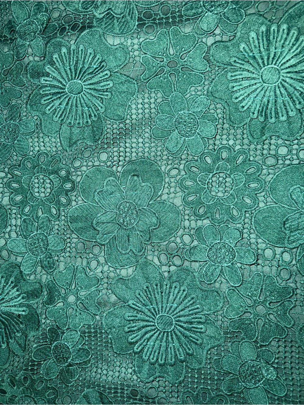 Shop The Mint Green 3D Floral Lace Overlay Dress Small Wedding Holiday - Picture 16 of 16